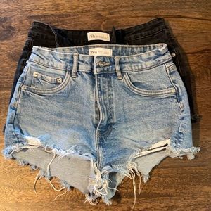 Bundle of 2 ZARA Denim Shorts